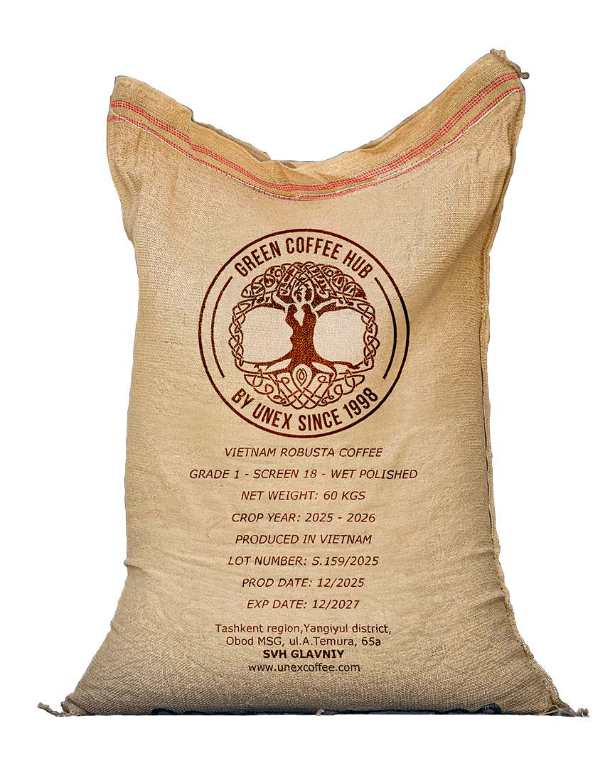 Vietnam Robusta wet polished